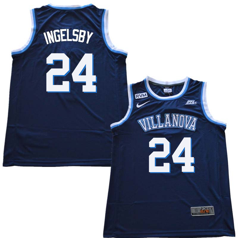 2018 Men #24 Tom Ingelsby Willanova Wildcats College Basketball Jerseys Sale-Navy